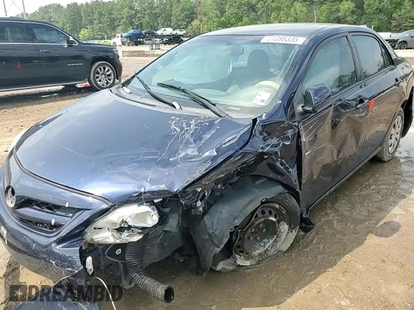 2011 Toyota Corolla L with VIN JTDBU4EE9B9140393, listed as a Copart auction lot 51088335 with 87,078 mi miles and Salvage Title. Bid and sale history available at carsss.com. Image 10.