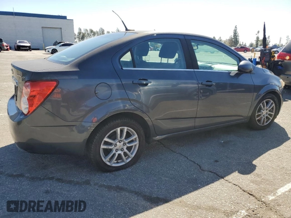 2012 Chevrolet Sonic LT with VIN 1G1JD5SH7C4187798, listed as a Copart auction lot 49811815 with 150,763 mi miles and Salvage title. Bid and sale history available at DreamBid. Image 3.