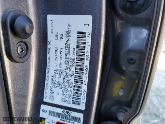 2019 Toyota Tacoma 4WD SR with VIN 5TFCZ5AN3KX194334, listed as a Copart auction lot 78055714 with 89,632 mi miles and Salvage Title. Bid and sale history available at carsss.com. Image 13.