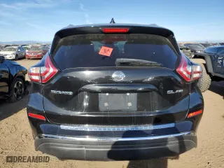 2017 Nissan Murano SL with VIN 5N1AZ2MH8HN124713, listed as a Copart auction lot 72753144 with 109,164 mi miles and Salvage Title. Bid and sale history available at carsss.com. Image 6.