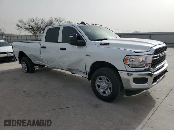 2024 Ram 2500 Tradesman with VIN 3C6UR5HL8RG395452, listed as a Copart auction lot 49342615 with 3,064 mi miles and Salvage title. Bid and sale history available at DreamBid. Image 4.