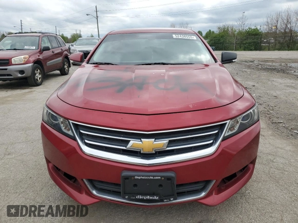 2015 Chevrolet Impala LT with VIN 2G1115SL9F9227541, listed as a Copart auction lot 52438555 with 164,486 mi miles and Salvage title. Bid and sale history available at DreamBid. Image 5.