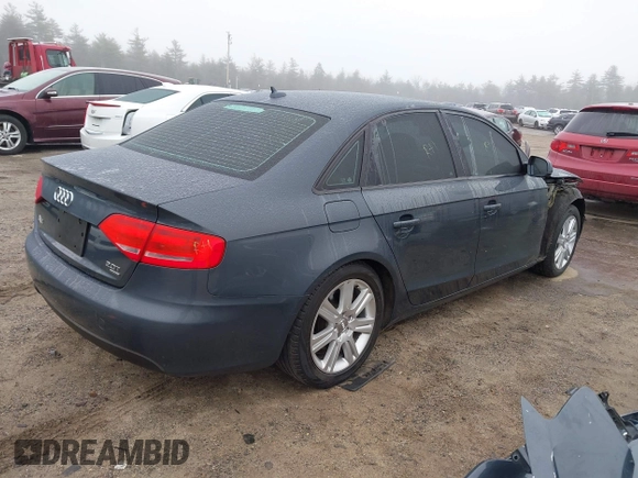 2011 Audi A4 Premium with VIN WAUBFAFL5BN048076, listed as a IAAI auction lot 41816190 with 128,573 mi miles and . Bid and sale history available at DreamBid. Image 4.