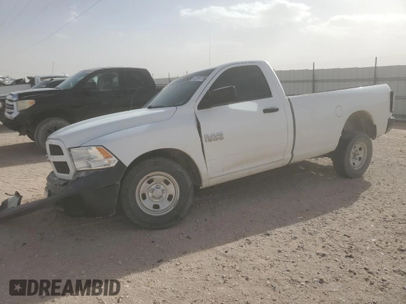 2018 Ram 1500 Tradesman z VIN 3C6JR7DG2JG322475, wystawiony jako Copart lot #47299175 z przebiegiem 65 099 mil mil oraz Szkoda całkowita • Salvage title. Historia ofert i sprzedaży dostępna na DreamBid. Obrazek 1.