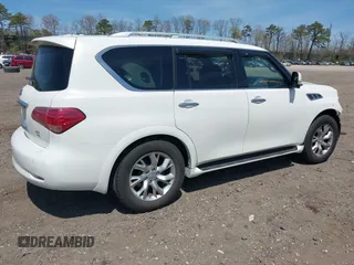 2013 Infiniti QX56 with VIN JN8AZ2NE5D9042826, listed as a IAAI auction lot 42073857 with 77,960 mi miles and . Bid and sale history available at DreamBid. Image 4.