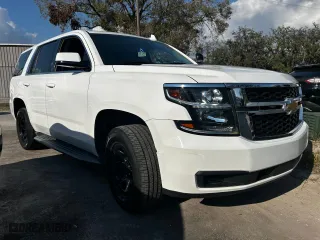 2015 Chevrolet Tahoe Commercial with VIN 1GNSK2EC0FR588821, listed as a Copart auction lot 44429605 with 113,667 mi miles and Clean Title. Bid and sale history available at carsss.com. Image 1.