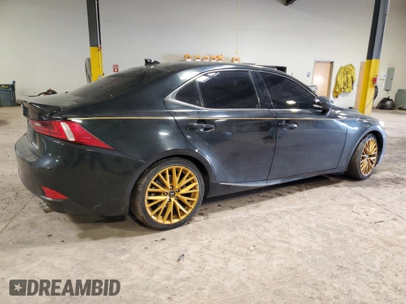 2015 Lexus IS 250 with VIN JTHCF1D21F5017770, listed as a Copart auction lot 47179845 with 171,876 mi miles and Salvage Title. Bid and sale history available at DreamBid. Image 3.
