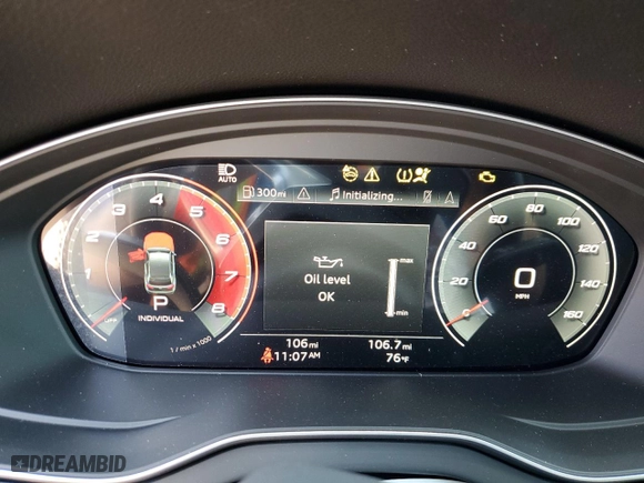 2024 Audi SQ5 Sportback Premium Plus with VIN WA124AFY2R2088187, listed as a Copart auction lot 73215564 with 106 mi miles and Salvage Title. Bid and sale history available at carsss.com. Image 9.