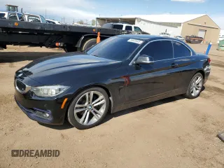2018 BMW 4 Series 430i with VIN WBA4Z1C57JEC60579, listed as a Copart auction lot 55605845 with 73,305 mi miles and Salvage title. Bid and sale history available at DreamBid. Image 1.