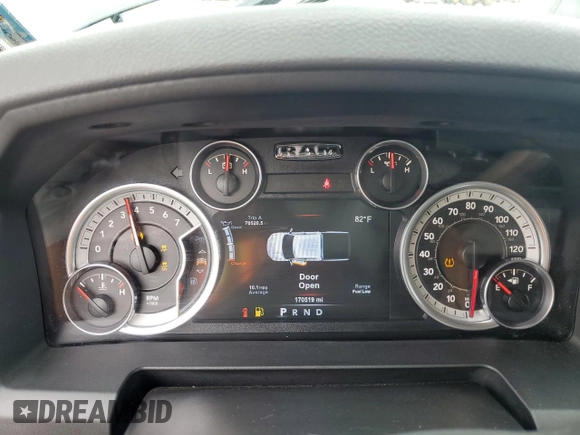 2015 Ram 1500 Big Horn with VIN 1C6RR7LT6FS510689, listed as a Copart auction lot 62962295 with 170,519 mi miles and Clean title. Bid and sale history available at DreamBid. Image 9.