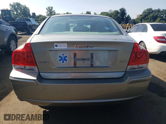 2007 Volvo S60 2.5L Turbo with VIN YV1RS592572607622, listed as a Copart auction lot 69009494 with 203,579 mi miles and Salvage Title. Bid and sale history available at carsss.com. Image 6.