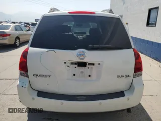 2005 Nissan Quest SL with VIN 5N1BV28U25N102483, listed as a Copart auction lot 69293754 with 0 mi miles and Salvage Title. Bid and sale history available at carsss.com. Image 6.