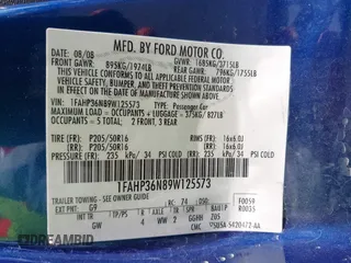 2009 Ford Focus SES with VIN 1FAHP36N89W125573, listed as a IAAI auction lot 42096198 with 214,092 mi miles and . Bid and sale history available at DreamBid. Image 9.