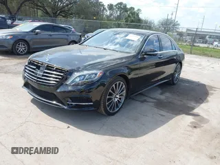2015 Mercedes-Benz S-Class S 550 with VIN WDDUG8CB7FA091561, listed as a IAAI auction lot 41452399 with 60,530 mi miles. Bid and sale history available at carsss.com. Image 2.