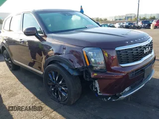 2022 Kia Telluride SX with VIN 5XYP54HC1NG203695, listed as a IAAI auction lot 41947136 with 54,797 mi miles and . Bid and sale history available at DreamBid. Image 1.