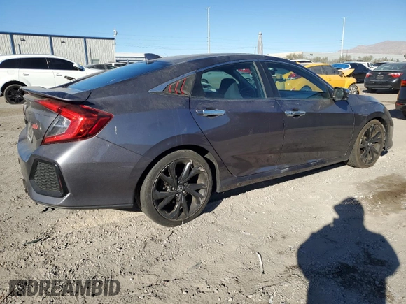 2017 Honda Civic Sedan Si with VIN 2HGFC1E58HH703995, listed as a Copart auction lot 87746465 with 108,227 mi miles and Salvage Title. Bid and sale history available at carsss.com. Image 3.