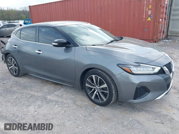 2020 Nissan Maxima SV with VIN 1N4AA6CV8LC381729, listed as a IAAI auction lot 41922243 with 78,766 mi miles. Bid and sale history available at carsss.com. Image 1.