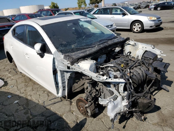 2015 Mazda 3 S Touring with VIN JM1BM1V37F1221443, listed as a Copart auction lot 76771064 with Not Provided miles and Non Repairable. Bid and sale history available at DreamBid. Image 4.