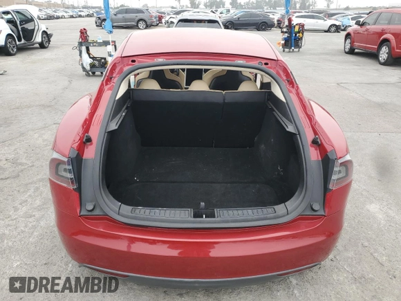 2013 Tesla Model S with VIN 5YJSA1AC2DFP10593, listed as a Copart auction lot 55055115 with Not Provided miles and Clean Title. Bid and sale history available at DreamBid. Image 6.