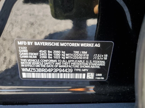 2023 MINI Countryman Cooper S with VIN WMZ53BR04P3P94439, listed as a Copart auction lot 43373975 with 10,672 mi miles and Salvage Title. Bid and sale history available at carsss.com. Image 13.