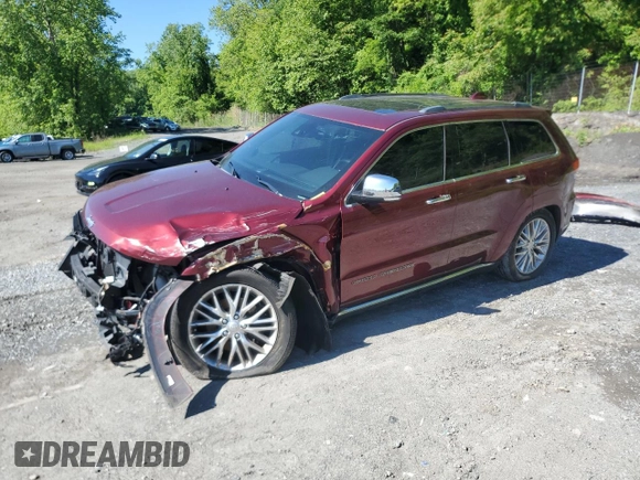 2018 Jeep Grand Cherokee Summit with VIN 1C4RJFJT0JC344430, listed as a Copart auction lot 58099905 with 109,089 mi miles and Salvage title. Bid and sale history available at DreamBid. Image 1.