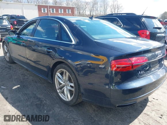 2016 Audi A8 L 4.0T Sport with VIN WAU43AFD1GN022253, listed as a IAAI auction lot 41858053 with 219,517 mi miles. Bid and sale history available at carsss.com. Image 3.