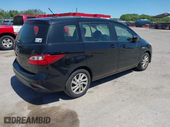 2012 Mazda 5 Sport with VIN JM1CW2BLXC0128507, listed as a IAAI auction lot 42145486 with 175,494 mi miles. Bid and sale history available at carsss.com. Image 4.