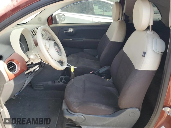 2013 FIAT 500 Pop with VIN 3C3CFFAR5DT698159, listed as a Copart auction lot 62331005 with 122,875 mi miles and Clean title. Bid and sale history available at DreamBid. Image 7.