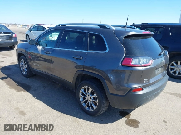 2019 Jeep Cherokee Latitude Plus with VIN 1C4PJLLB1KD201847, listed as a IAAI auction lot 41814463 with 115,927 mi miles. Bid and sale history available at carsss.com. Image 3.