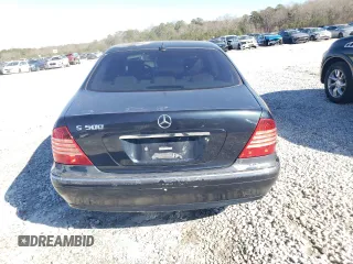 2002 Mercedes-Benz S-Class 5.0L with VIN WDBNG75J62A244906, listed as a Copart auction lot 45899985 with 0 mi miles and Clean Title. Bid and sale history available at carsss.com. Image 6.
