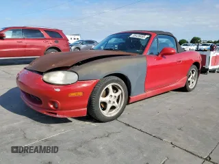 2000 Mazda MX-5 Miata z VIN JM1NB3533Y0141290, wystawiony jako Copart lot #58426855 z przebiegiem 127 605 mil mil oraz Nie do naprawy • Non repairable. Historia ofert i sprzedaży dostępna na DreamBid. Obrazek 1.