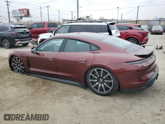 2022 Porsche Taycan 4S with VIN WP0AB2Y16NSA45160, listed as a Copart auction lot 55658565 with 30,165 mi miles and Salvage Title. Bid and sale history available at DreamBid. Image 2.