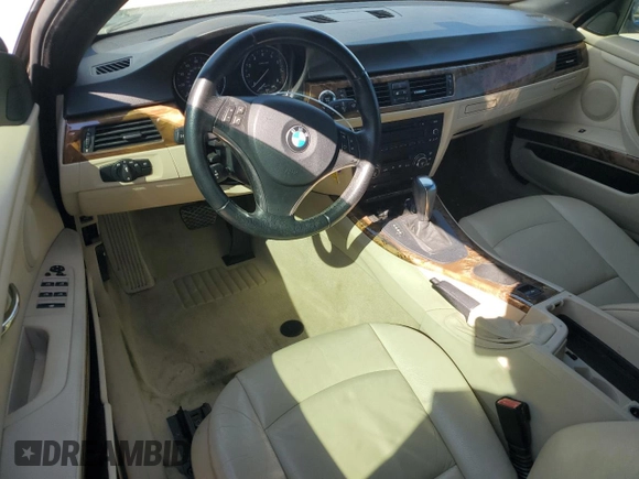 2008 BMW 3 Series 328i with VIN WBAWR33558P151344, listed as a Copart auction lot 48208555 with 54,921 mi miles and Salvage Title. Bid and sale history available at carsss.com. Image 8.