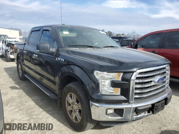 2015 Ford F-150 XL with VIN 1FTEW1CP7FFC11124, listed as a Copart auction lot 41777125 with 105,215 mi miles and Salvage title. Bid and sale history available at DreamBid. Image 4.