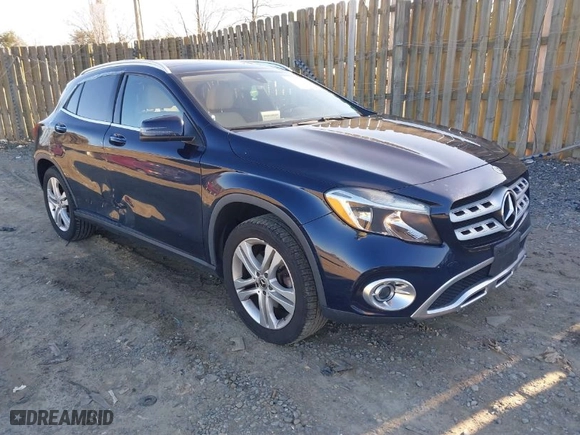 2018 Mercedes-Benz GLA with VIN WDCTG4GB1JJ426289, listed as a IAAI auction lot 41601356 with 68,206 mi miles. Bid and sale history available at carsss.com. Image 1.
