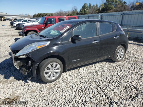 2015 Nissan LEAF SV with VIN 1N4AZ0CP3FC305959, listed as a Copart auction lot 47448415 with 56,953 mi miles and Salvage Title. Bid and sale history available at carsss.com. Image 1.