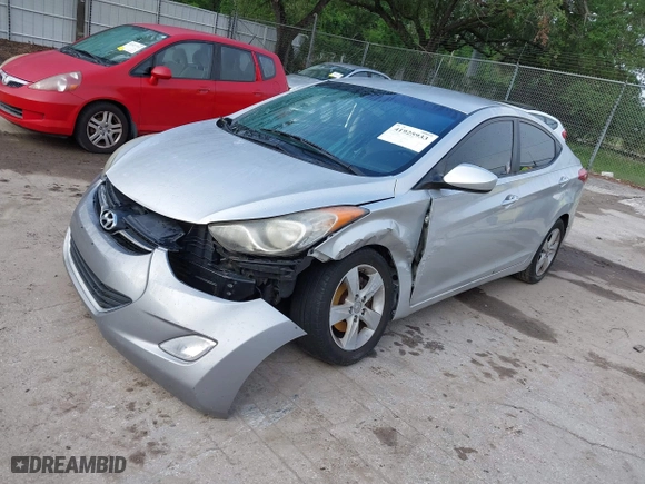2011 Hyundai Elantra Ltd with VIN KMHDH4AE2BU148377, listed as a IAAI auction lot 41925933 with 189,669 mi miles. Bid and sale history available at carsss.com. Image 2.