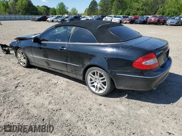 2009 Mercedes-Benz CLK 350 with VIN WDBTK56F39T108770, listed as a Copart auction lot 52892915 with 148,142 mi miles and Salvage Title. Bid and sale history available at DreamBid. Image 2.