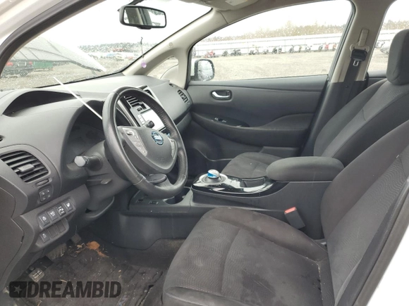 2015 Nissan LEAF SV with VIN 1N4AZ0CP2FC318640, listed as a Copart auction lot 47605593 with 48,523 mi miles. Bid and sale history available at carsss.com. Image 7.