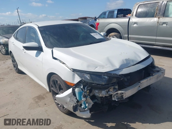 2019 Honda Civic Sport with VIN 19XFC2F81KE024702, listed as a IAAI auction lot 42018077 with 98,613 mi miles and . Bid and sale history available at DreamBid. Image 1.