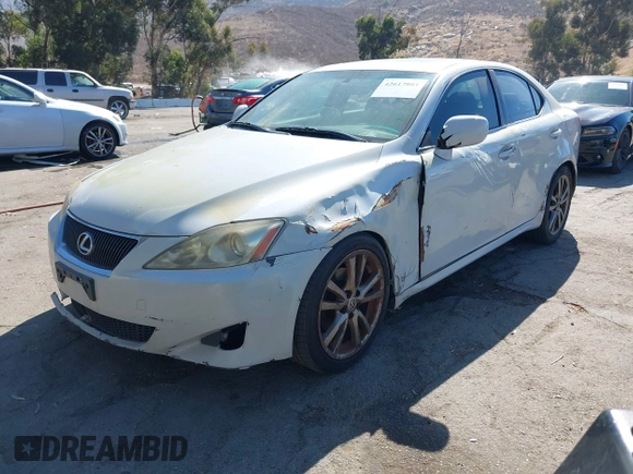 2008 Lexus IS 250 with VIN JTHBK262085079206, listed as a IAAI auction lot 42617081 with 239,849 mi miles and . Bid and sale history available at DreamBid. Image 2.
