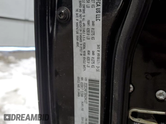 2016 Chrysler 300 with VIN 2C3CCABT3GH234127, listed as a Copart auction lot 44201905 with 56,280 mi miles and Salvage Title. Bid and sale history available at carsss.com. Image 12.