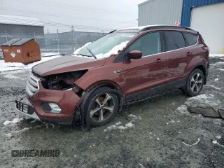 2018 Ford Escape SEL with VIN 1FMCU9HD0JUC14991, listed as a Copart auction lot 52335275 with 204,508 mi miles and Salvage Title. Bid and sale history available at carsss.com. Image 1.