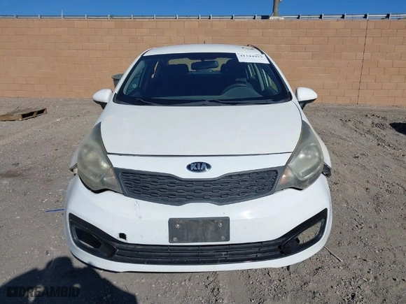 2013 Kia Rio LX with VIN KNADM4A35D6205299, listed as a IAAI auction lot 41344957 with 1 mi miles. Bid and sale history available at carsss.com. Image 11.