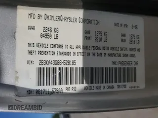 2006 Dodge Charger z VIN 2B3KA43G86H528185, wystawiony jako Copart lot #58007605 z przebiegiem 266 197 mil mil oraz Szkoda całkowita • Salvage title. Historia ofert i sprzedaży dostępna na DreamBid. Obrazek 12.