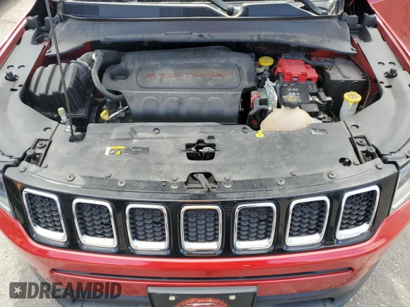 2019 Jeep Compass Altitude with VIN 3C4NJCBB6KT833200, listed as a Copart auction lot 48012385 with 59,212 mi miles and Salvage title. Bid and sale history available at DreamBid. Image 12.