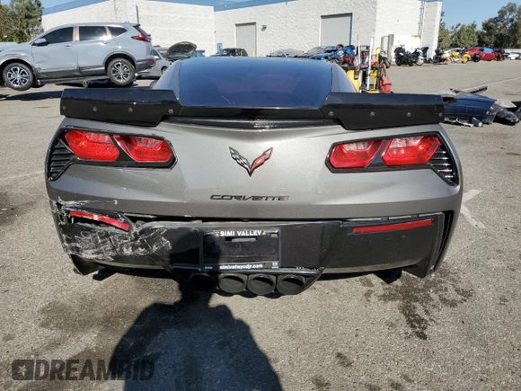 2016 Chevrolet Corvette 3LT with VIN 1G1YF2D78G5122230, listed as a Copart auction lot 78964074 with 0 mi miles and Salvage Title. Bid and sale history available at carsss.com. Image 6.