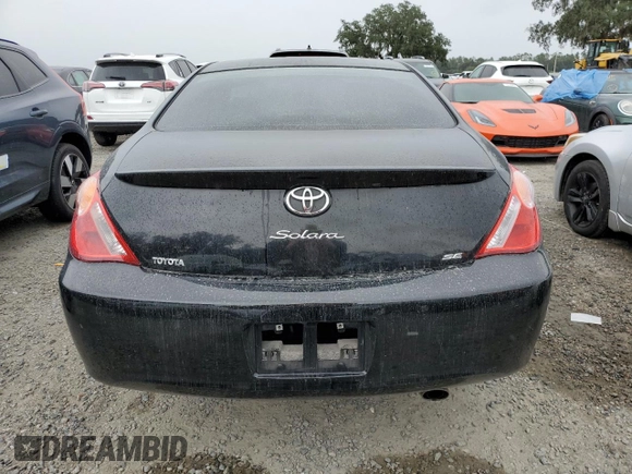 2006 Toyota Solara SE with VIN 4T1CE38P56U750038, listed as a Copart auction lot 74008054 with 202,973 mi miles and Salvage Title. Bid and sale history available at DreamBid. Image 6.