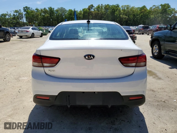2018 Kia Rio LX with VIN 3KPA24AB3JE048087, listed as a Copart auction lot 50794595 with 75,807 mi miles and Salvage Title. Bid and sale history available at carsss.com. Image 6.
