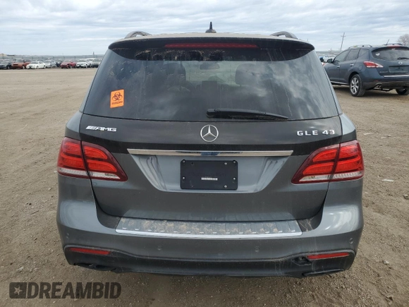 2018 Mercedes-Benz GLE 43 AMG with VIN 4JGDA6EB0JB096273, listed as a Copart auction lot 50359625 with 75,305 mi miles and Clean Title. Bid and sale history available at DreamBid. Image 6.